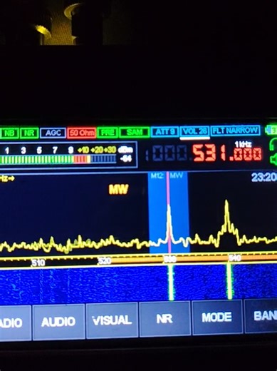 Radio Algeria International on MW as received in Cairo Egypt إذاعة الجزائر الدولية على الموجة المتوسطة بالقاهرة مصر My setup Malahit DSP 2 and Wellbrook Loop Antenna in Cairo Egypt.