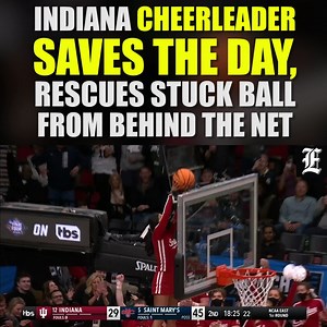 70K views · 2K reactions | A pair of cheerleaders stole the show on opening night of the NCAA Tournament, coming up with an innovative way to dislodge the ball after it became stuck. STORY: washex.am/3D0AcvN | Washington Examiner | Facebook