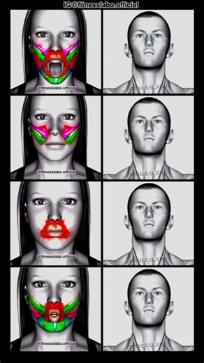🔥 4 Best Facial Exercises for a Sharp Jawline & Face Fat Loss 💪🔥 #shorts #jawline #trending