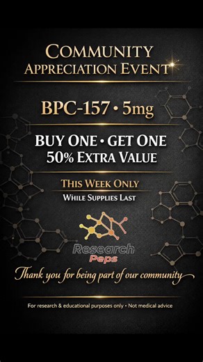 BPC-157 Community Event: Explore Peptide Research