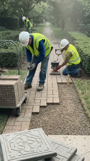 Satisfying Walkway Restoration | From Overgrown Path to Luxury Garden Drive#shorts #reels