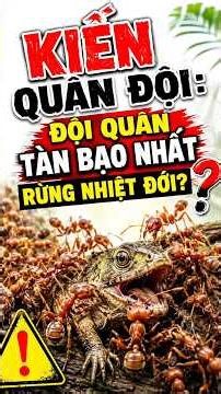 🔥Kiến Quân Đội: Đội Quân Tàn Bạo Nhất Rừng Nhiệt Đới?