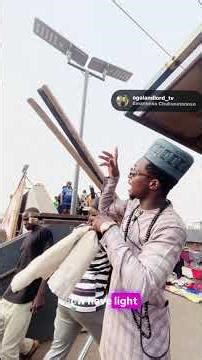 Update on the Unizik junction street solar light that has been installed on the pedestrian bridge