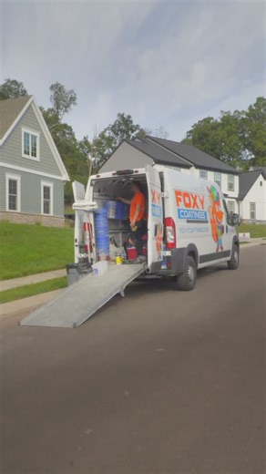 Foxy Coatings on Instagram: "STOP WASTING THOUSANDS on finished basements that get water damaged! 🤯 This isn’t just a floor, it’s a PERMANENT, waterproof base for your dream space. From a plain concrete slab to a gorgeous, durable, stone-look finish—this basement is ready for life. Let us help you future-proof your home! Tap the link in our bio for a free, fast quote on your basement or garage floor. #satisfyingvideos #satisfying #constructionlife #homegoals #homerenovation #reels #reelsinstagr