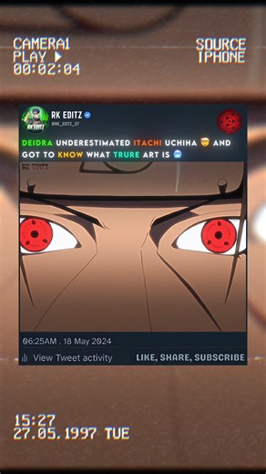 ITACHI SHOWS OFF HIS GENJUTSU TO DEIDRA 🔥😈