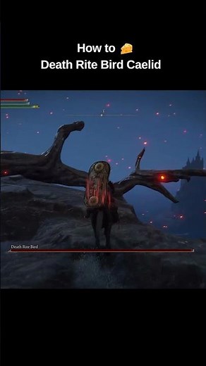 How to cheese Death Rite Bird Caelid #eldenring #bossfight #drathritebird #cheese #caelid