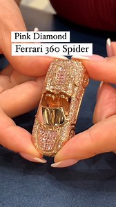 This delightful treasure—a miniature Ferrari pendant takes the form of a miniature convertible, a Ferrari 360 Spider. Rendered in 18K rose gold and adorned with 3.82 carats of round cut pavé-set diamonds, this pendant beautifully reflects Ferrari's gold standard of refinement and performance.Visit our website for more info. Item No. 31-9913#msrau #msraujewelry #finejewelry #highjewelry #finejewellery #rarejewelry #raregemstones #highjewellery #raregemstones #pinkdiamond #pinkdiamondpendant #ferr
