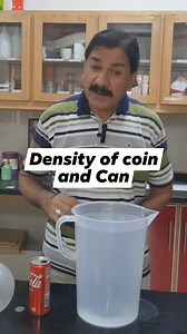 Density of Coin and Can #reels #density #science #experiment #scienceexperiments #physics @highlight #facebookreel | Asif Umer