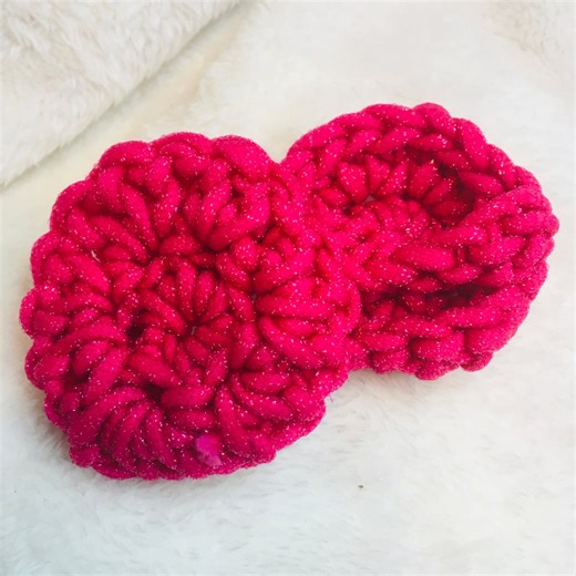 Hand-crocheted Dish Scrubbie With Handle: Pink Pot Scrubber - Etsy UK
