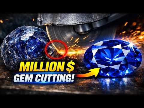 Rare Kashmir Sapphire Cutting – The Art of Turning Rock Into Treasure