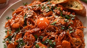 【carolehuyaya】🌶️罗杰海鲜辣奶油意面🍝自制奶香浓郁Brunch🤩