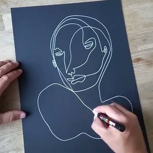 70K views · 1.1K reactions | Continuous Line Portrait by Salventius | Design + Magazine | Facebook