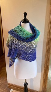 Crochet Pattern, Easy Rectangular Shawl, Aurora Borealis, Stunning Lacy Shawl, Crochet Wrap Pattern, Easy Sideways Shawl, Pattern for Women - Etsy