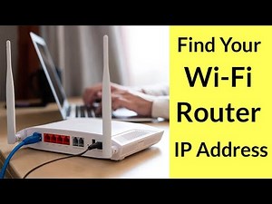 How to find your wifi router ip address on windows 10?