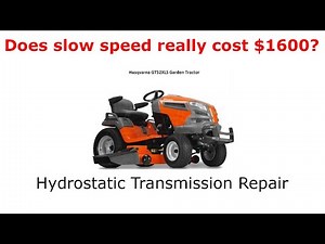 Husqvarna GT52XLS Transmission Repair - Well, kind of...
