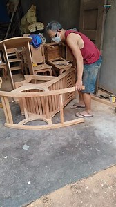 UNIQUE ROCKING CHAIR DESIGN #highlightsシ゚ #fypシ゚ #shortsvideos #woodworking #furnituredesign #wood | JJ Channel
