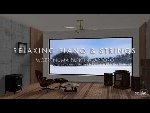 【Relaxing BGM】モエレ沼公園の雪景色｜1970s Easy Listening from a Winter Window