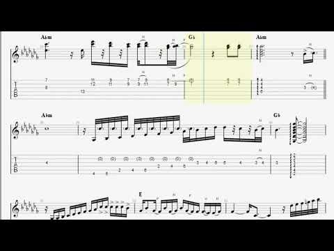 Jesse Cook - Azul | Full Transcription with Sheet Music by Alborz Records