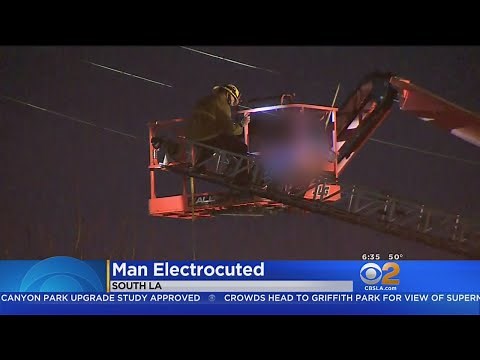 Man On Boom-Lift Electrocuted In South LA; Boy Leaps To Safety