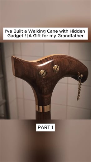 DIY Hidden Gadget Walking Cane for My Grandfather