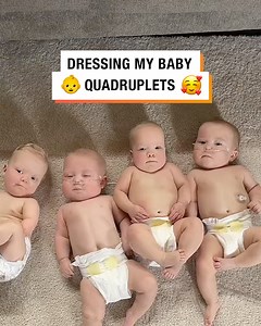 478K views · 2.8K reactions | Dressing one baby is hard enough! This quad mom is a super hero  | Lessons Learned In Life | Facebook