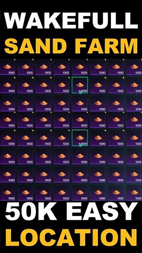 UNLIMITED FARM WAKEFUL SAND 50K LOCATION GUIDE ONCE HUMAN🥶#oncehuman