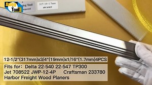 Watch HSS Planer Blades 12.5 inch for Delta Jet Craftsman Planers on Amazon Live