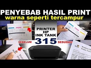 Cara Mengatasi Hasil Print Warna Tercampur Printer Hp Ink Tank 315