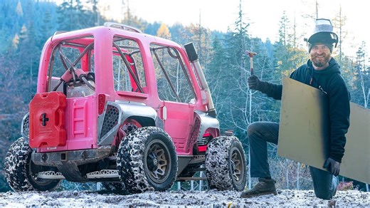 Custom Steel Wide Body Power Wheels Build! 750cc!