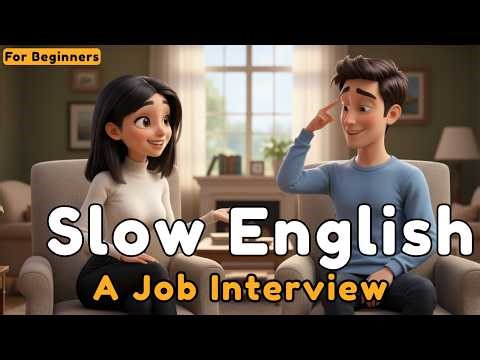 Preparing for a Job Interview in Slow English | Easy Workplace Dialogue for Beginners (A1–A2) 💼