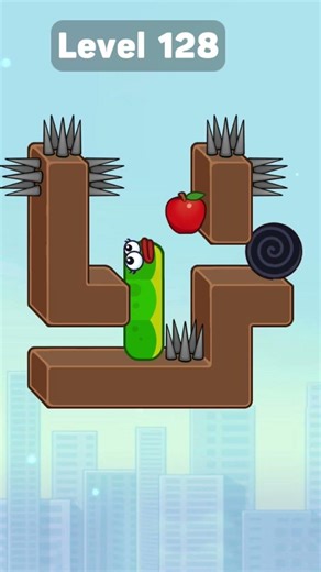 Snake puzzle level 128 is easy #gaming #game #games #roblox #snakepuzzle #gameplay