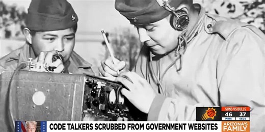 Code Talkers scrubbed from government websites, Trump diversity target