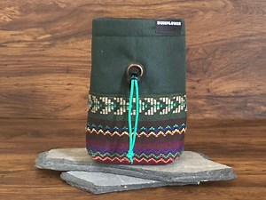 Handmade Rock Climbing Chalk Bag, Ethnic Fabric, Waterproof - Etsy UK