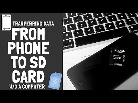 Transferring Data from Phone to SD Card without a Computer