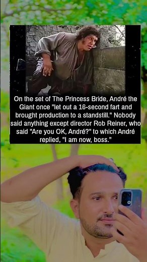 on the set of the princess bride 😱