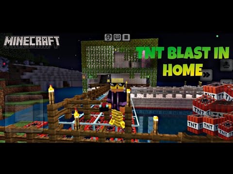 TNT BLAST IN HOME 🏠#minecraft #minecraftbuilding#minecraftsurvival