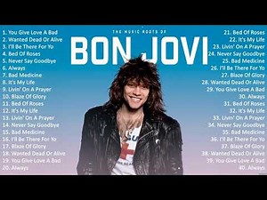 Bon Jovi Greatest Hits Full Album ~ 10 Biggest Rock Songs Of All Time