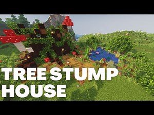 Minecraft: How To Make A Tree Stump House (Easy) - Tutorial