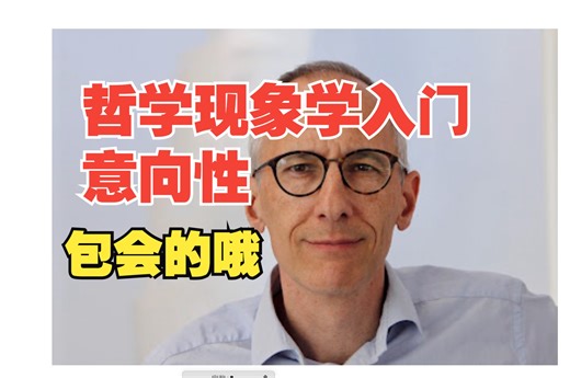 哲学、现象学入门零基础 意向性 包会的哦