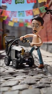 Street sweeper cleaning disaster pressure washer fail #comedy #cleaning #fail