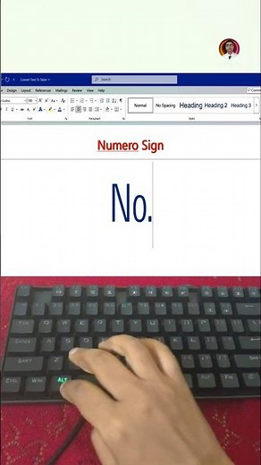 How to type Numero sign on keyboard easy guide | #keyboard #computer #tricks