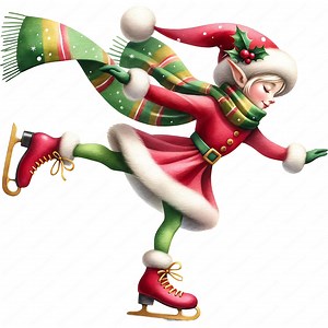 Christmas Elf Clipart Bundle: Holiday Designs (digital Download) - Etsy