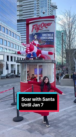📍 Soar with Santa at FlyOver Canada 999 Canada Pl #201, Vancouver, BC V6C 3E1 📆 November 16 – January 7, 2024 🎟️ Starts from $28 (children tickets are 10 off from adult tickets) 💵 Tips to save: Visit Monday through Thursday for a family adventure with free admission for kids*. *One child admitted free with each regular-priced adult ticket. Valid Monday-Thursday, excluding November 23 and December 22-January 7 . Cannot be combined with any other offer. Save on your fun-filled holiday adventur