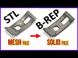 Convert MESH FILE (STL file) to a SOLID FILE (BREP File) | Fusion 360 TUTORIAL [2021] | ItsmadeEZy
