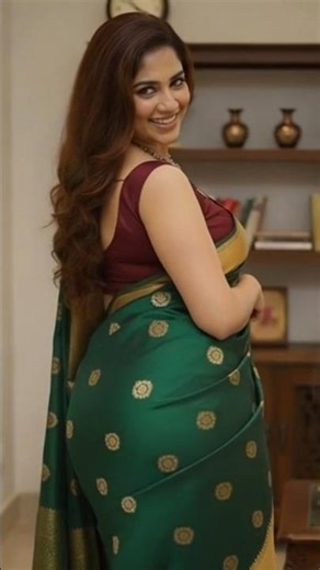 Classy & Beautiful Saree Look for Women🔥 #shorts #saree #dance