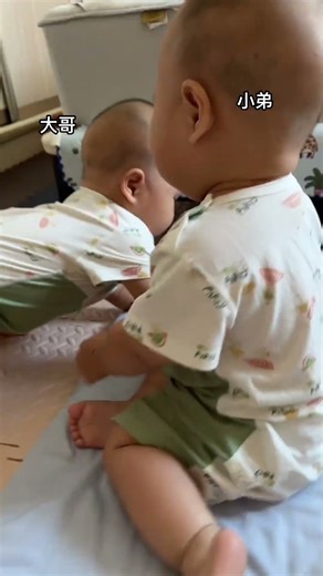 大哥最后那一下是几个意思 #cutebaby #funny #萌娃