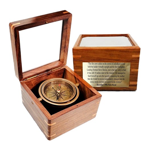 Engraved Brass Compass – Personalized With Wooden Box and Engraved Design. - Etsy