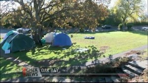 13K views · 111 reactions | A group protesting homelessness is camped out tonight in a controversial spot . Just a few weeks before Remembrance Day, they've pitched their tents in Uplands Park, right near Oak Bay's Cenotaph. Details coming up on CHEK News at 10 p.m. on Channel 6 and online at https://www.cheknews.ca/live-news-british-columbia/ | CHEK News | Facebook