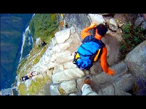 Machu Picchu & Waynapicchu, Climb "The Stairs of DEATH" adrenaline RUSH (Part 2)