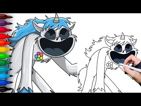 How to draw MONSTER CRAFTYCORN | POPPY PLAYTIME 3 | SMILING CRITTERS | Drawing Tutorial